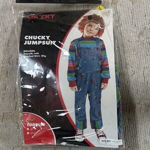 Spirit Chucky Costume with Striped Shirt and Wig 4T